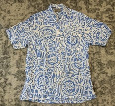 Kenny Flowers Shirt Mens Large Hawaiian Tiki Camp Floral Limited Edition... - £27.25 GBP