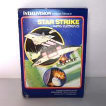  Vintage Stars Strike Intellivision Video Game Complete Overlay Manual Untested - £10.82 GBP