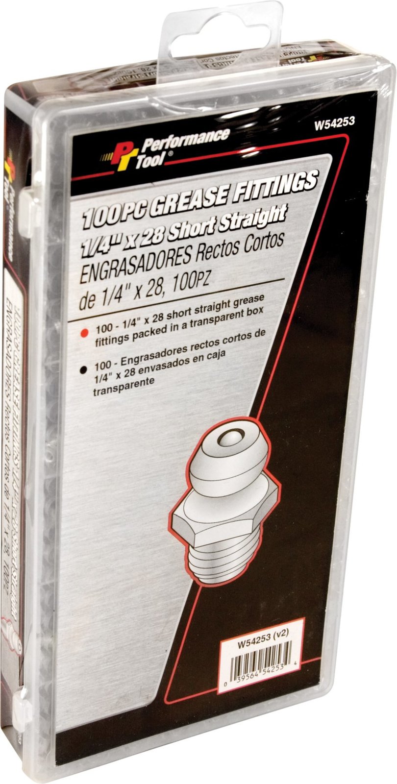 Performance Tool W54253 Short Straight Grease Fitting, (Pack of 100) - $35.48