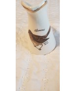 Vintage Vermont Souvenir Pitcher Collectible Hermit Thrush State Bird - €6,91 EUR