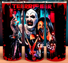 Terrifier Art The Clown Circus Syringe Blood Drip Cup Tumbler 20oz - $19.95