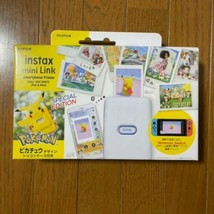 Fujifilm cheki printer instax mini Link and Pikachu Pokemon Silicone Case Set - £267.87 GBP