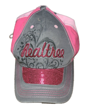 Realtree Cap Hat Baseball Hunting Pink Gray with sequins Adjustable. - $8.31