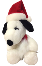 Peanuts Christmas Snoopy Santa Plush 11&quot; Tall Stuffed Toy Plushie or Decor - $18.90