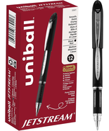Uniball Jetstream Stick Ballpoint Pen, Bold 1 Mm, Black Ink, Black Barrel - $273.72 MXN