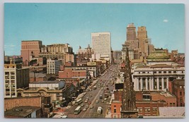 Broad Street Looking North Newark New Jersey Skyscrapers Vintage Postcard - £5.33 GBP