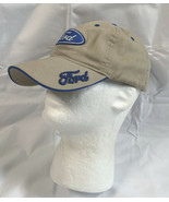 Ford Embroidered Logo Patch Baseball Hat Mens Tan American Flag Patch - £18.64 GBP