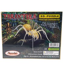 Puzzled 3D Puzzle Tarantula Spider Wood Craft Construction Kit - 28 Pcs ... - £7.38 GBP