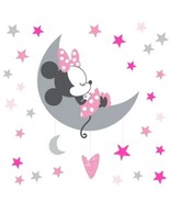 Disney Baby Minnie Mouse Pink/Gray Celestial Wall Decals by Lambs &amp; Ivy - £10.61 GBP