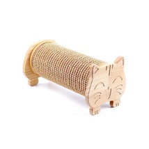 The Purrfect Paw-Polisher: Solid Wood Sisal Cat Scratching Post - £70.73 GBP