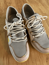 MICHAEL KORS Liv Trainer Sneakers Small Air Mesh Aluminum Women's Shoes ... - $64.35