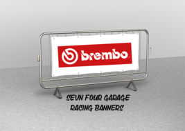 Brembo Racing Team Vintage Vinyl Banner | Garage Décor | Man Cave - £23.66 GBP