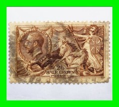 1915 Great Britain #173a Stamp - Encased - RARE - Catalog Value $175  - $128.69