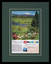 1961 Oregon Travel Tourism Framed 11x14 ORIGINAL Vintage Advertisement - £35.59 GBP