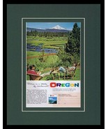 1961 Oregon Travel Tourism Framed 11x14 ORIGINAL Vintage Advertisement - $44.54