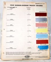 1959 Dodge/Dodge Truck Exterior Color Samples 684 - $143.86 MXN