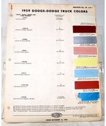 1959 Dodge/Dodge Truck Exterior Color Samples 684 - $143.86 MXN