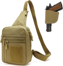 Gun Bag For Handguns, Tactical Sling Bag For Men Ccw Shoulder Crossbody Bag - $24.93