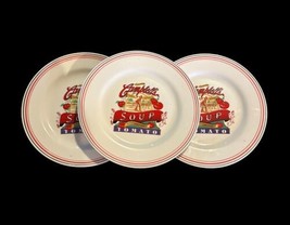 Set Of 3 Campbell&#39;s Soup Salad Plates 2004 Heritage Collection -   9 inch - £18.52 GBP