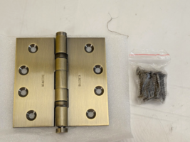 Baldwin 4&quot; x 4&quot; Ball Bearing Mortise Square Hinge Antique Brass Finish 1... - $64.85