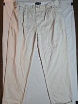 Vintage Polo Ralph Lauren Pants Men 40x32 Beige Pleated Front Chino Hammond  - £12.49 GBP