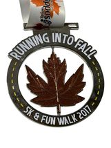 Running into Fall 5K &amp; Fun Walk 2017 Medal Las Vegas Zappos Spinning Med... - $29.88