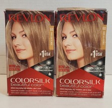 2 Revlon ColorSilk Beautiful Color Permanent Hair Color #60 DARK ASH BLONDE - £9.78 GBP