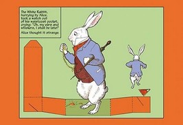 Alice in Wonderland: The White Rabbit - Cutout by John Tenniel - Art Print - £17.51 GBP+
