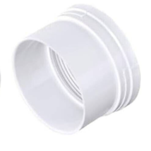 Pipe Adapter 3&#39;&#39; Hub X 3&#39;&#39; D FPT Schedule-35 PVC White - NDS 3P11 - $10.88