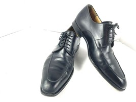 Magnanni Basilio Mens Shoes Black 10.5 M Leather Apron Toe Lace Up Dress Oxford - £62.41 GBP