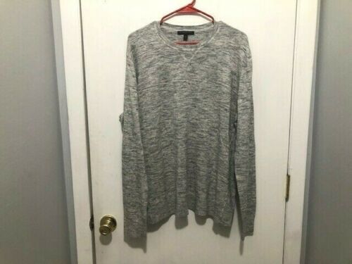 Banana Republic Heather Gray Cotton Crew Neck Pullover Sweater Men&#39;s SZ XL - $10.88