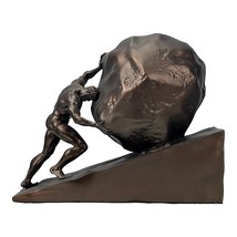 Myth Punishment of Sisyphus Ancient Greece Sculpture Statue Mythology Decor - £73.12 GBP