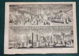 1854 FEB4 antique GLEASON&#39;S PICTORIAL full iss CRYSTAL PALACE ny IRON WA... - £33.63 GBP