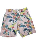 Batman Pink Floral Hawaii Surfer Batman Swim Trunks Board Shorts men&#39;s s... - $399.67 MXN
