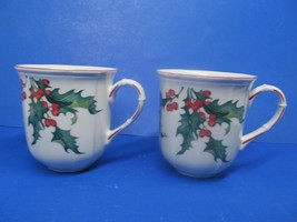 Villeroy &amp; Boch Holly Set Of Two Coffee Mugs  - £38.53 GBP