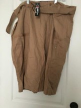 Red Face Men&#39;s Big &amp; Tall Brown Shorts Pockets Belted Button &amp; Zip Size 50 - £46.69 GBP