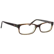 Ray-Ban Eyeglasses RB 5187 2445 Dark Havana on Green Rectangular Frame 5... - $149.99