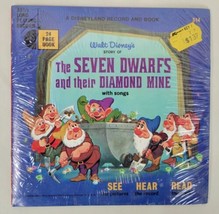Vtg NIP Disneyland Record Book Seven Dwarfs Diamond Mine 33 LP 314 Seale... - $24.75