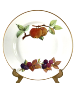 Evesham Gold Bread Plate Fine Porcelain Royal Worcester Fruit Gold Trim ... - £8.03 GBP