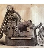 Liberian Coffee Huller 1876 Worlds Fair Centennial Victorian Engraving D... - €68,18 EUR