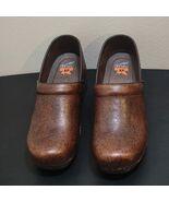 Dansko XP Womens Tooled Leather Brown Floral Professional Clogs 10 US / ... - $35.41