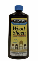 Minwax Wood Sheen Rubbing Stain &amp; Finish Natural Water Based 12 oz. New - £19.46 GBP