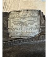 Levi’s 512 Slim Taper Fit Jeans Men’s 34x30 Black Stretch Denim Mid Rise - $19.67