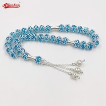 Tasbih Blue crystal muslim prayer bead islamic eid gifts misbaha accessories car - £17.69 GBP
