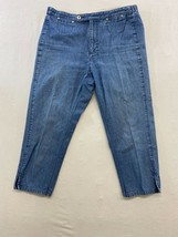 Liz Claiborne Petite Women&#39;s Cropped Blue Jeans Size 8P High Rise Cotton... - $150.76 MXN