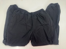 Outersport Mens Joggers Size Large Black Windbreaker Pants Lined Vintage - $27.75