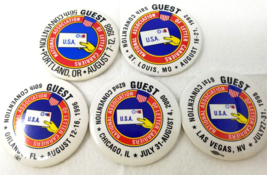 National Association of Letter Carriers Convention Buttons Set of 5 1988... - $18.95