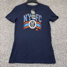 New York City FC Shirt Youth Large 14 Blue Adidas MLS Short Sleeve Cotto... - €10,51 EUR