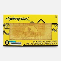 Cyberpunk 2077 Metal EuroDollar Replica | 24k Gold-Plated NEW - £23.97 GBP