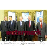 GEORGE HW &amp; W BUSH BARACK OBAMA BILL CLINTON JIMMY CARTER SIGNED PUBLICI... - $12.42 CAD
